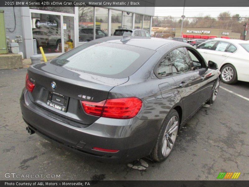 Mineral Grey Metallic / Black 2015 BMW 4 Series 428i xDrive Gran Coupe