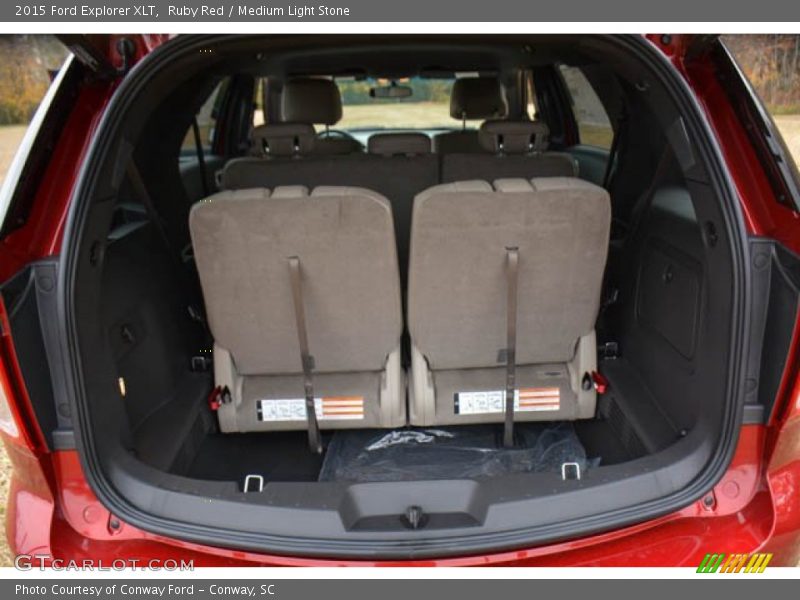 Ruby Red / Medium Light Stone 2015 Ford Explorer XLT