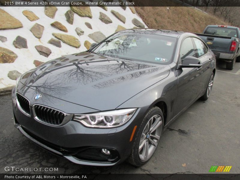 Mineral Grey Metallic / Black 2015 BMW 4 Series 428i xDrive Gran Coupe