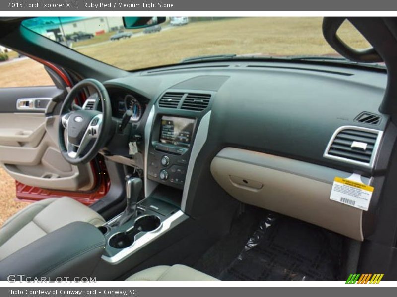 Ruby Red / Medium Light Stone 2015 Ford Explorer XLT