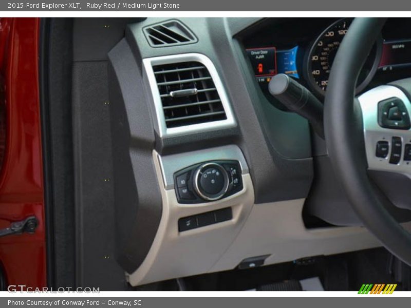 Ruby Red / Medium Light Stone 2015 Ford Explorer XLT