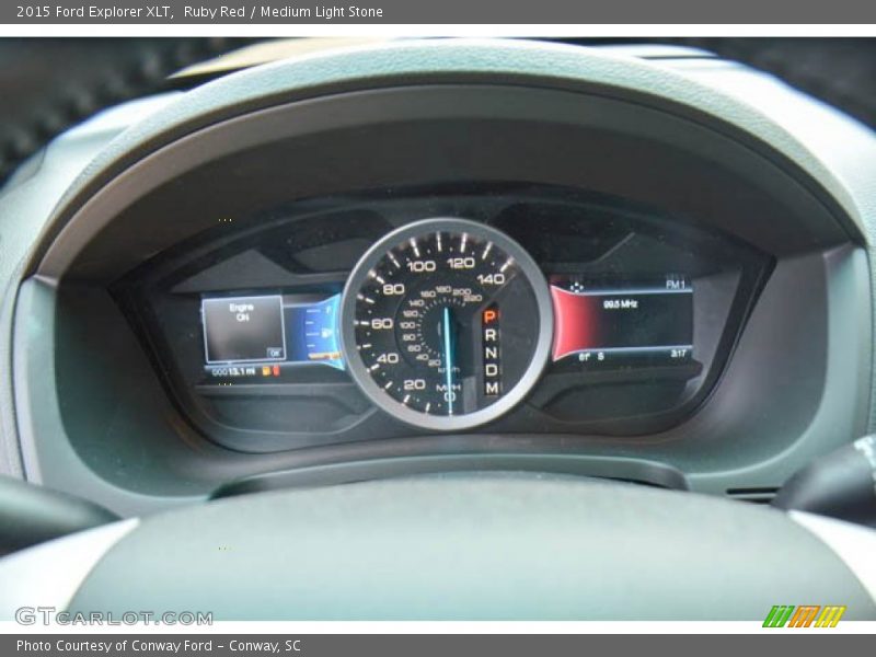 Ruby Red / Medium Light Stone 2015 Ford Explorer XLT