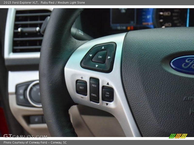 Ruby Red / Medium Light Stone 2015 Ford Explorer XLT