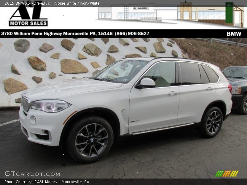 Alpine White / Ivory White 2015 BMW X5 xDrive35d