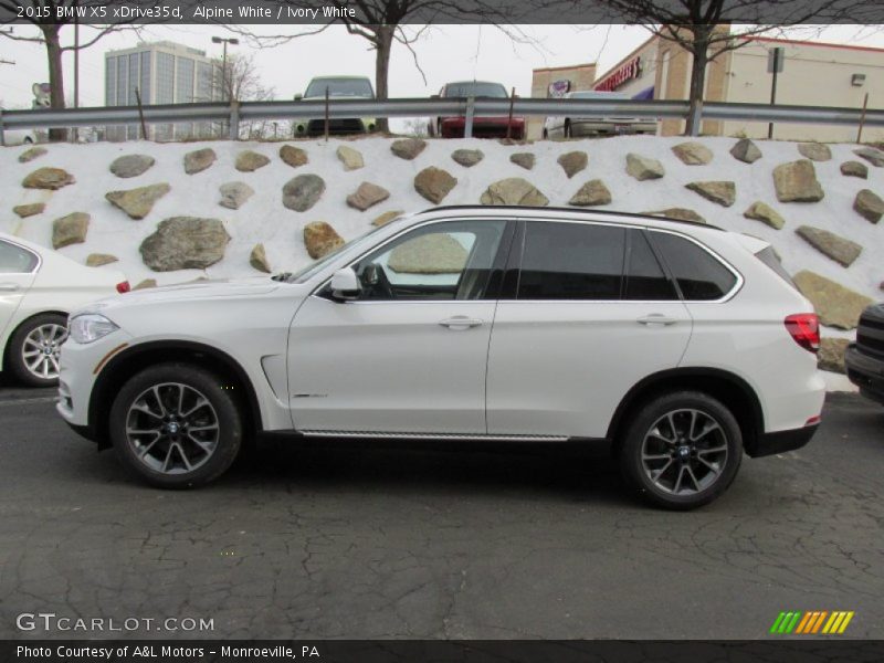 Alpine White / Ivory White 2015 BMW X5 xDrive35d