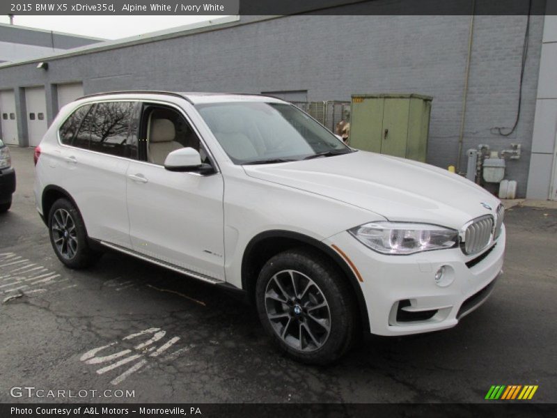 Alpine White / Ivory White 2015 BMW X5 xDrive35d