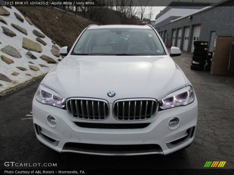 Alpine White / Ivory White 2015 BMW X5 xDrive35d