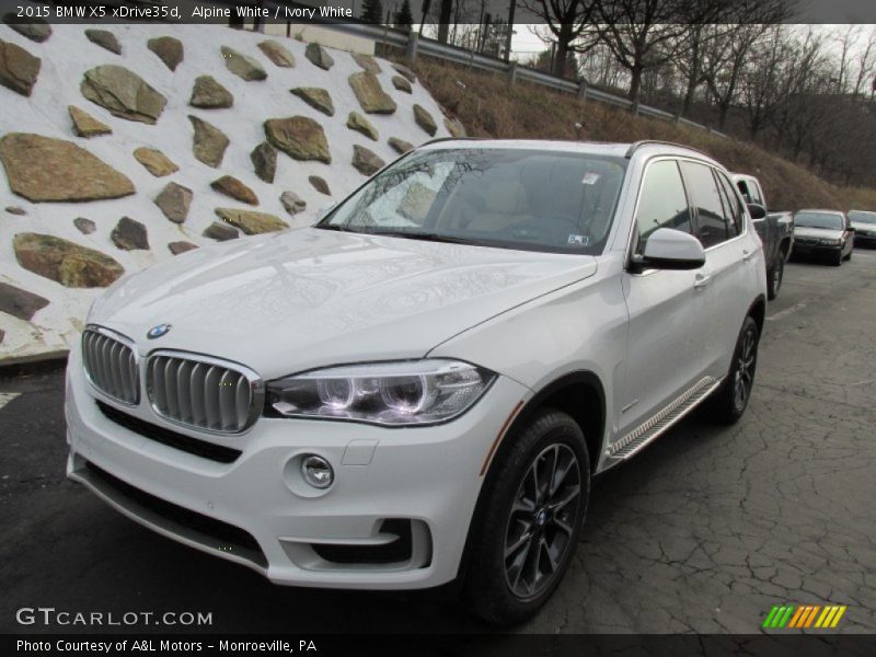 Alpine White / Ivory White 2015 BMW X5 xDrive35d