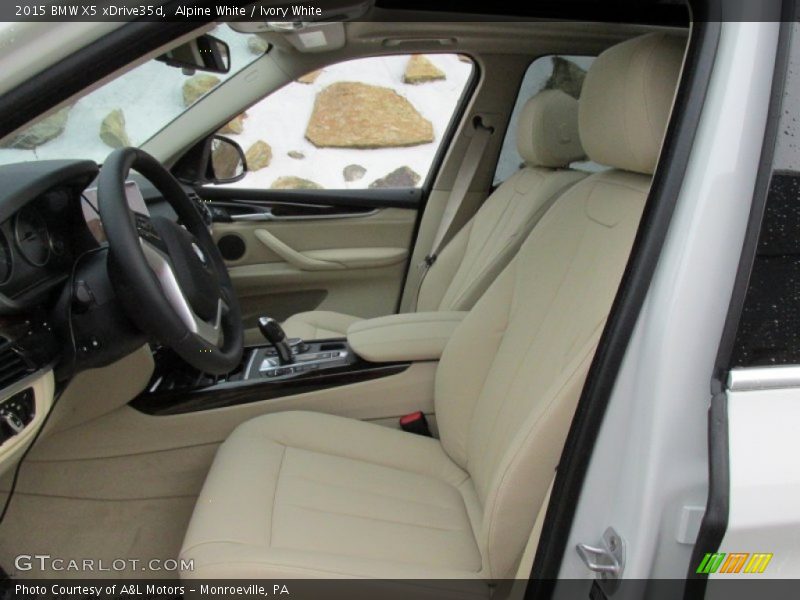 Alpine White / Ivory White 2015 BMW X5 xDrive35d