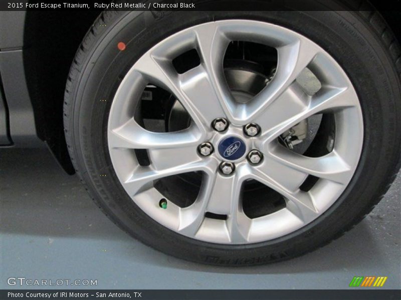Ruby Red Metallic / Charcoal Black 2015 Ford Escape Titanium