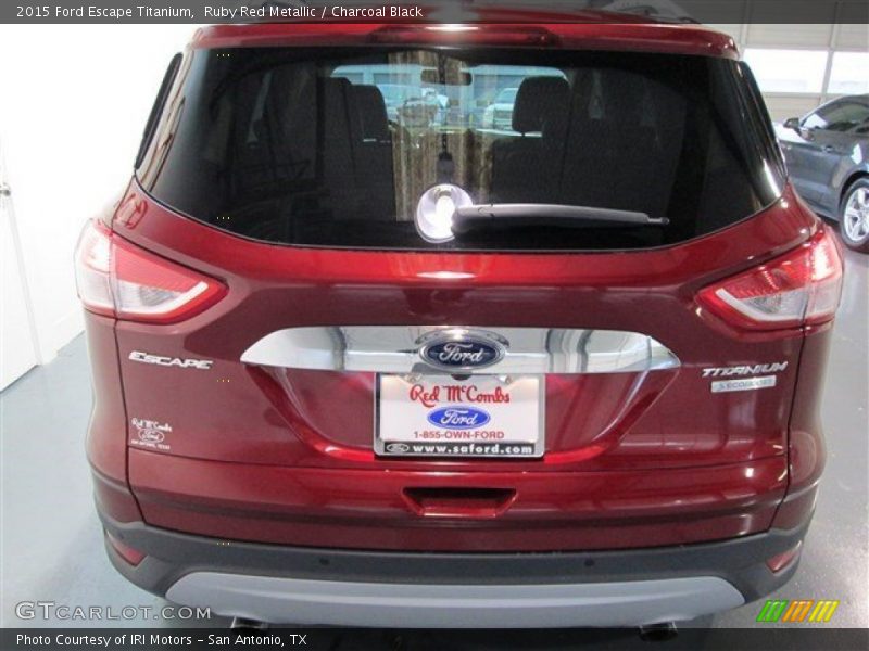 Ruby Red Metallic / Charcoal Black 2015 Ford Escape Titanium