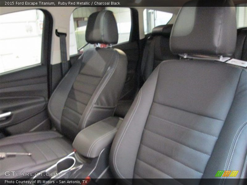 Ruby Red Metallic / Charcoal Black 2015 Ford Escape Titanium