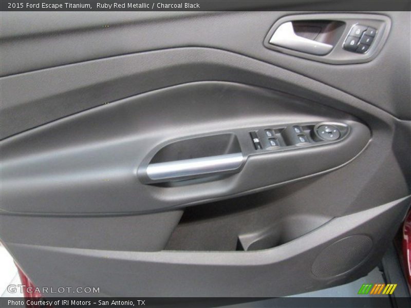 Ruby Red Metallic / Charcoal Black 2015 Ford Escape Titanium
