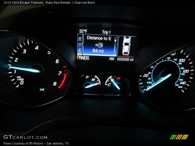 Ruby Red Metallic / Charcoal Black 2015 Ford Escape Titanium