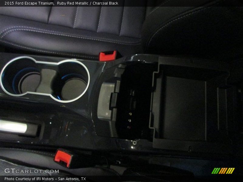 Ruby Red Metallic / Charcoal Black 2015 Ford Escape Titanium