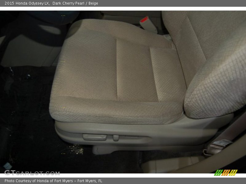 Dark Cherry Pearl / Beige 2015 Honda Odyssey LX