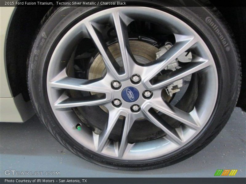 Tectonic Silver Metallic / Charcoal Black 2015 Ford Fusion Titanium