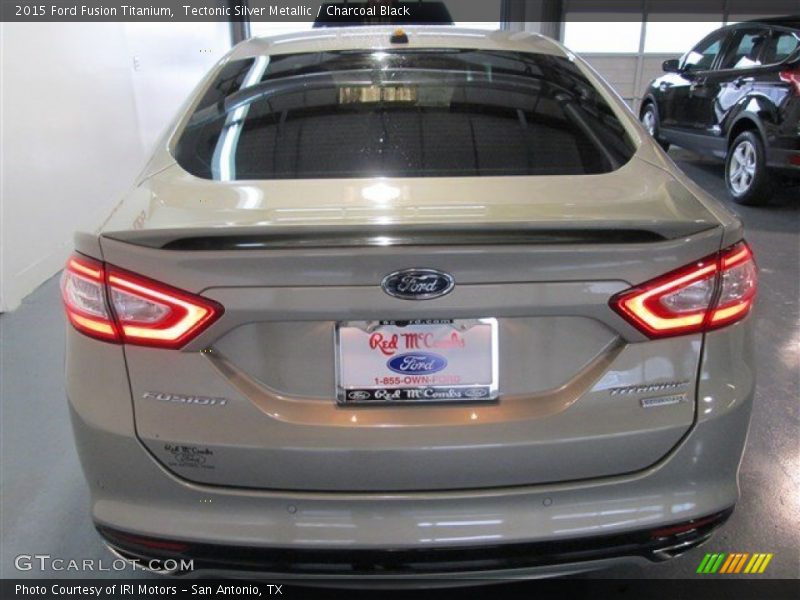 Tectonic Silver Metallic / Charcoal Black 2015 Ford Fusion Titanium