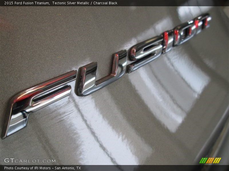 Tectonic Silver Metallic / Charcoal Black 2015 Ford Fusion Titanium