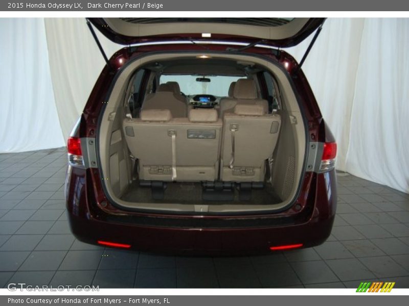 Dark Cherry Pearl / Beige 2015 Honda Odyssey LX