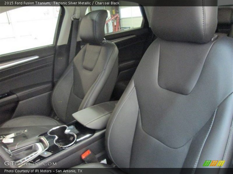 Tectonic Silver Metallic / Charcoal Black 2015 Ford Fusion Titanium