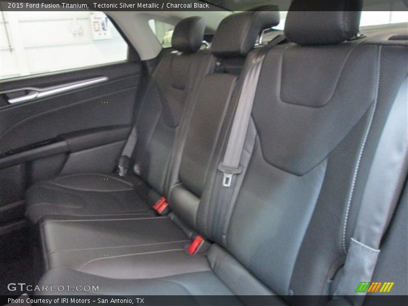 Tectonic Silver Metallic / Charcoal Black 2015 Ford Fusion Titanium