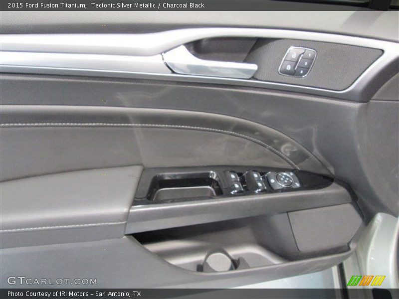 Tectonic Silver Metallic / Charcoal Black 2015 Ford Fusion Titanium