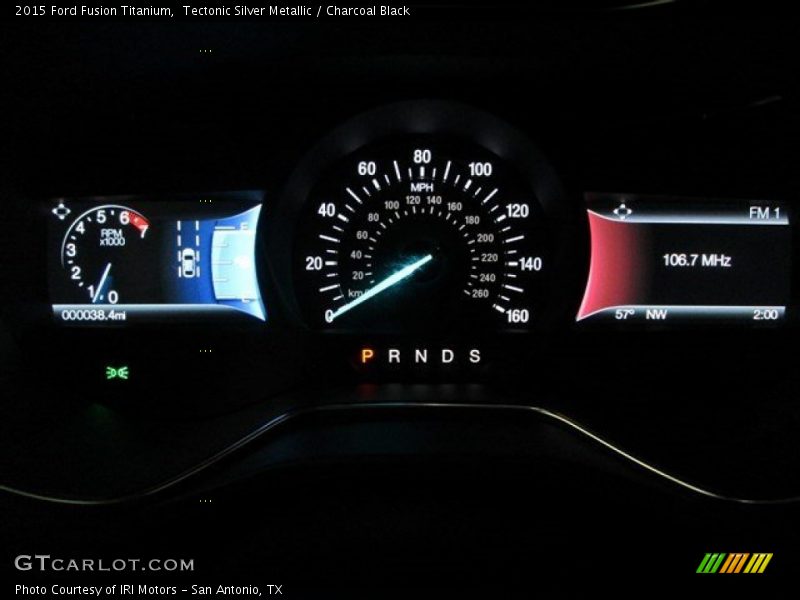 Tectonic Silver Metallic / Charcoal Black 2015 Ford Fusion Titanium