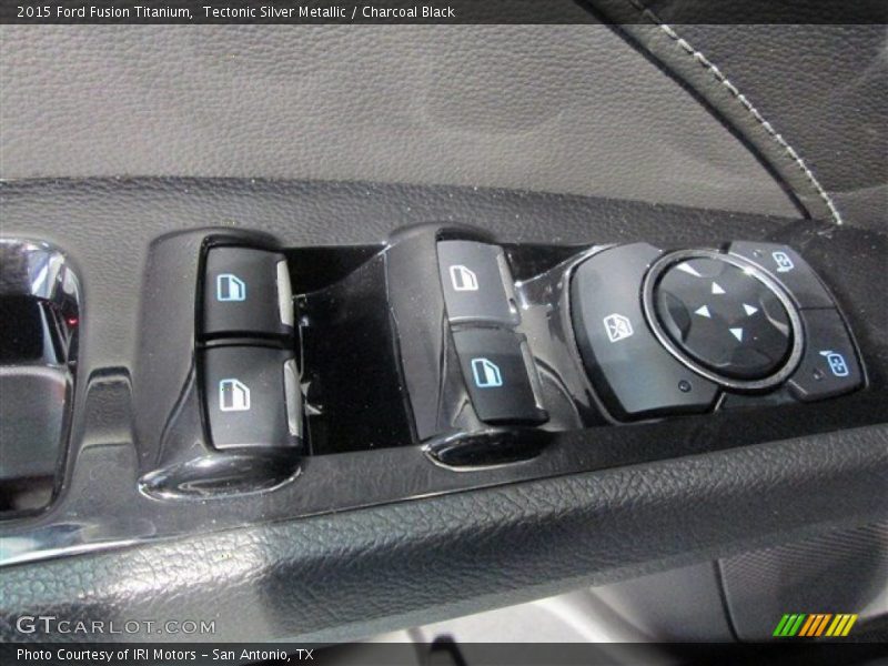 Tectonic Silver Metallic / Charcoal Black 2015 Ford Fusion Titanium