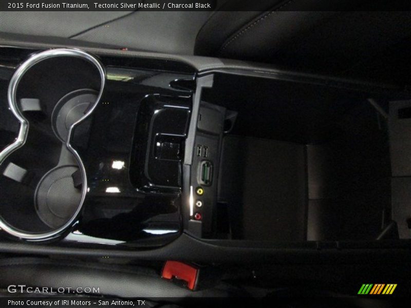 Tectonic Silver Metallic / Charcoal Black 2015 Ford Fusion Titanium