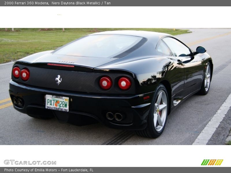 Nero Daytona (Black Metallic) / Tan 2000 Ferrari 360 Modena