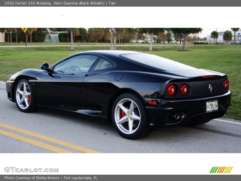 Nero Daytona (Black Metallic) / Tan 2000 Ferrari 360 Modena