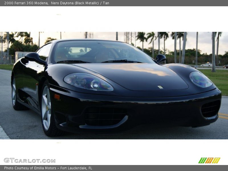 Nero Daytona (Black Metallic) / Tan 2000 Ferrari 360 Modena