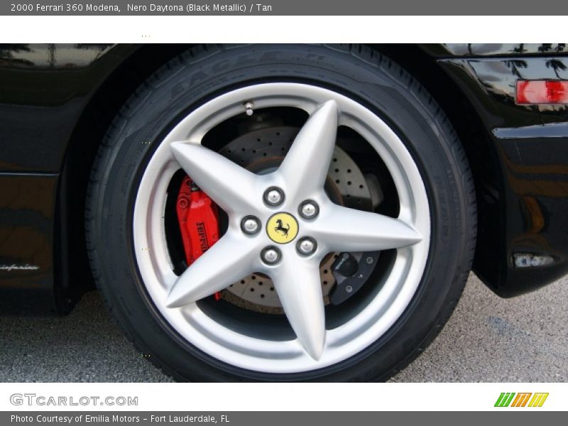 Nero Daytona (Black Metallic) / Tan 2000 Ferrari 360 Modena