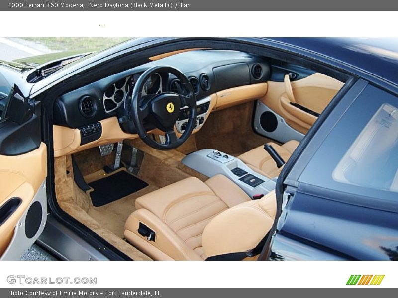 Nero Daytona (Black Metallic) / Tan 2000 Ferrari 360 Modena