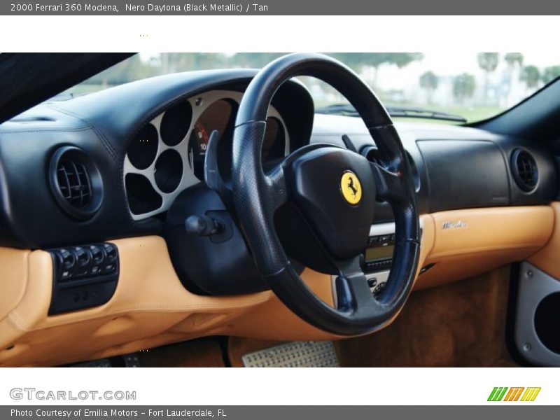 Nero Daytona (Black Metallic) / Tan 2000 Ferrari 360 Modena