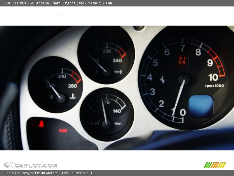 Nero Daytona (Black Metallic) / Tan 2000 Ferrari 360 Modena