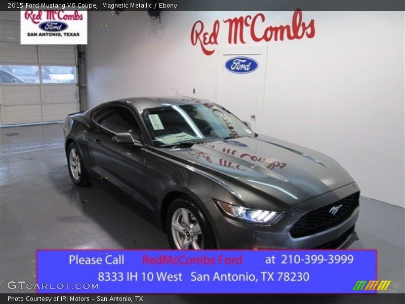 Magnetic Metallic / Ebony 2015 Ford Mustang V6 Coupe