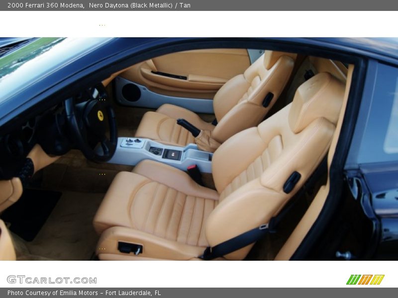 Nero Daytona (Black Metallic) / Tan 2000 Ferrari 360 Modena