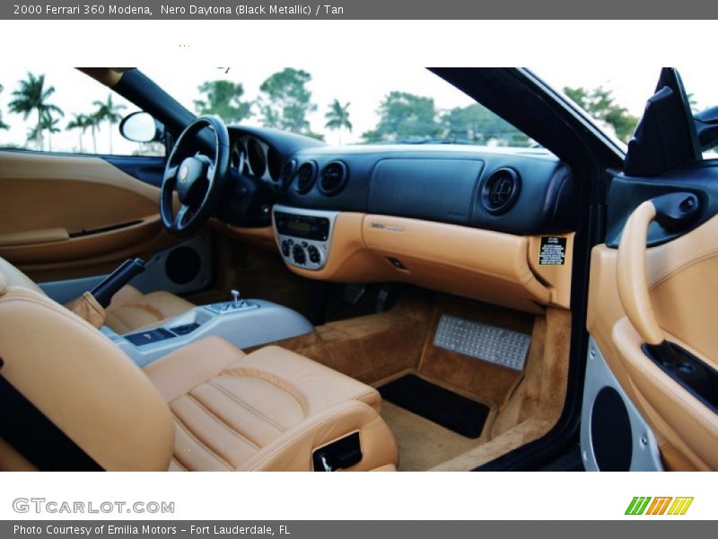 Nero Daytona (Black Metallic) / Tan 2000 Ferrari 360 Modena