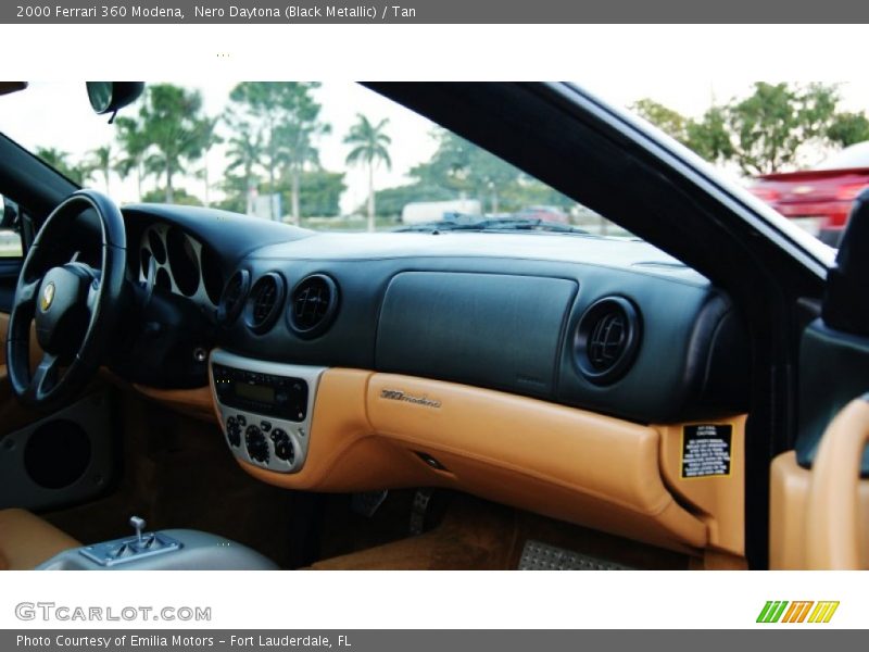 Nero Daytona (Black Metallic) / Tan 2000 Ferrari 360 Modena
