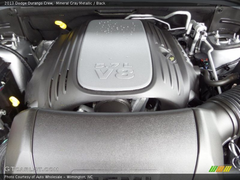 Mineral Gray Metallic / Black 2013 Dodge Durango Crew