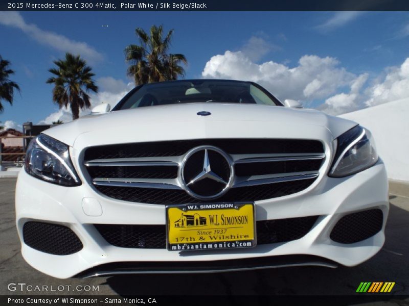 Polar White / Silk Beige/Black 2015 Mercedes-Benz C 300 4Matic