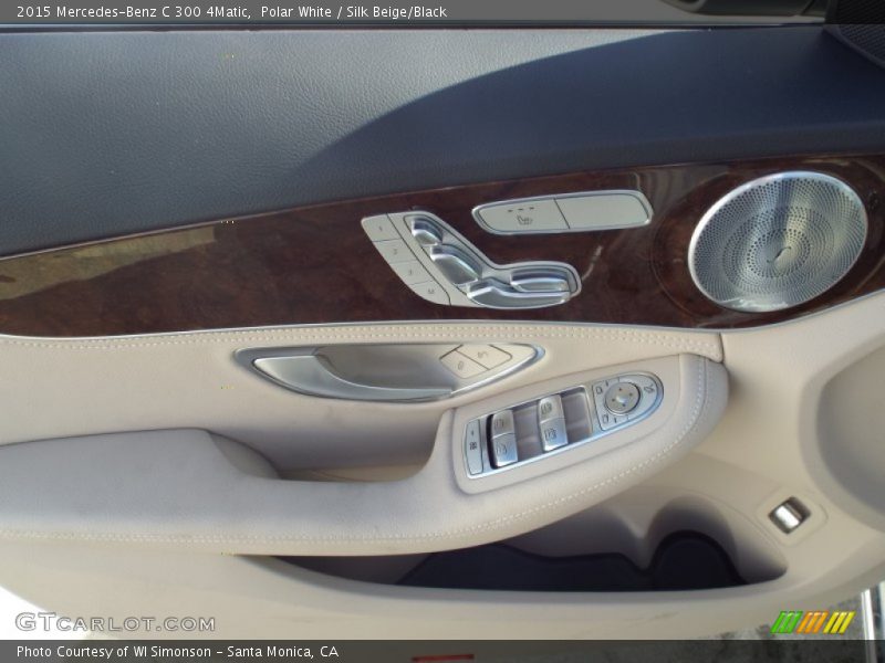 Polar White / Silk Beige/Black 2015 Mercedes-Benz C 300 4Matic