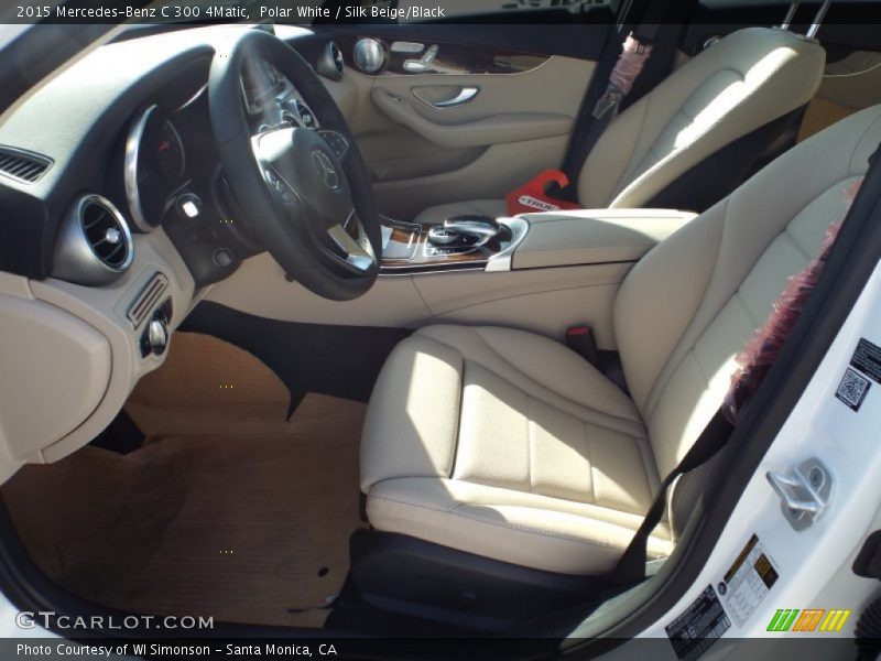 Polar White / Silk Beige/Black 2015 Mercedes-Benz C 300 4Matic