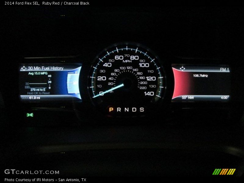Ruby Red / Charcoal Black 2014 Ford Flex SEL