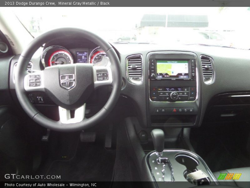 Mineral Gray Metallic / Black 2013 Dodge Durango Crew