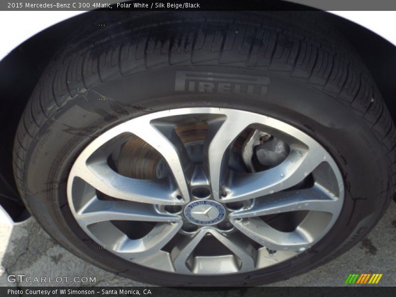 Polar White / Silk Beige/Black 2015 Mercedes-Benz C 300 4Matic