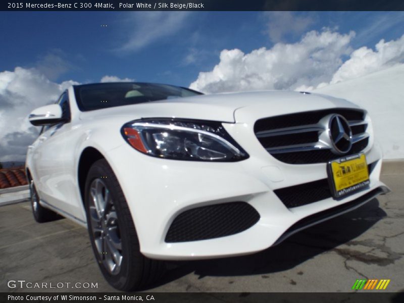 Polar White / Silk Beige/Black 2015 Mercedes-Benz C 300 4Matic