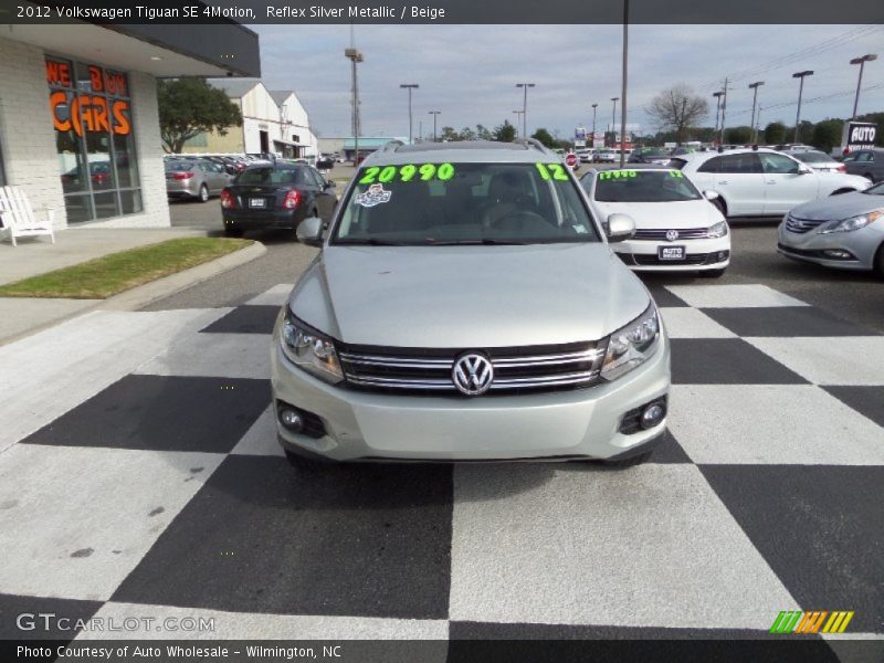 Reflex Silver Metallic / Beige 2012 Volkswagen Tiguan SE 4Motion